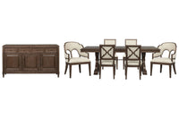 Jubilee - Extendable Trestle Dining Table Set
