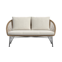 Grace - 4 Piece Outdoor Seating Set - Beige / Natural