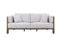 Roots - Loveseat - Pearl Silver / Light Brown
