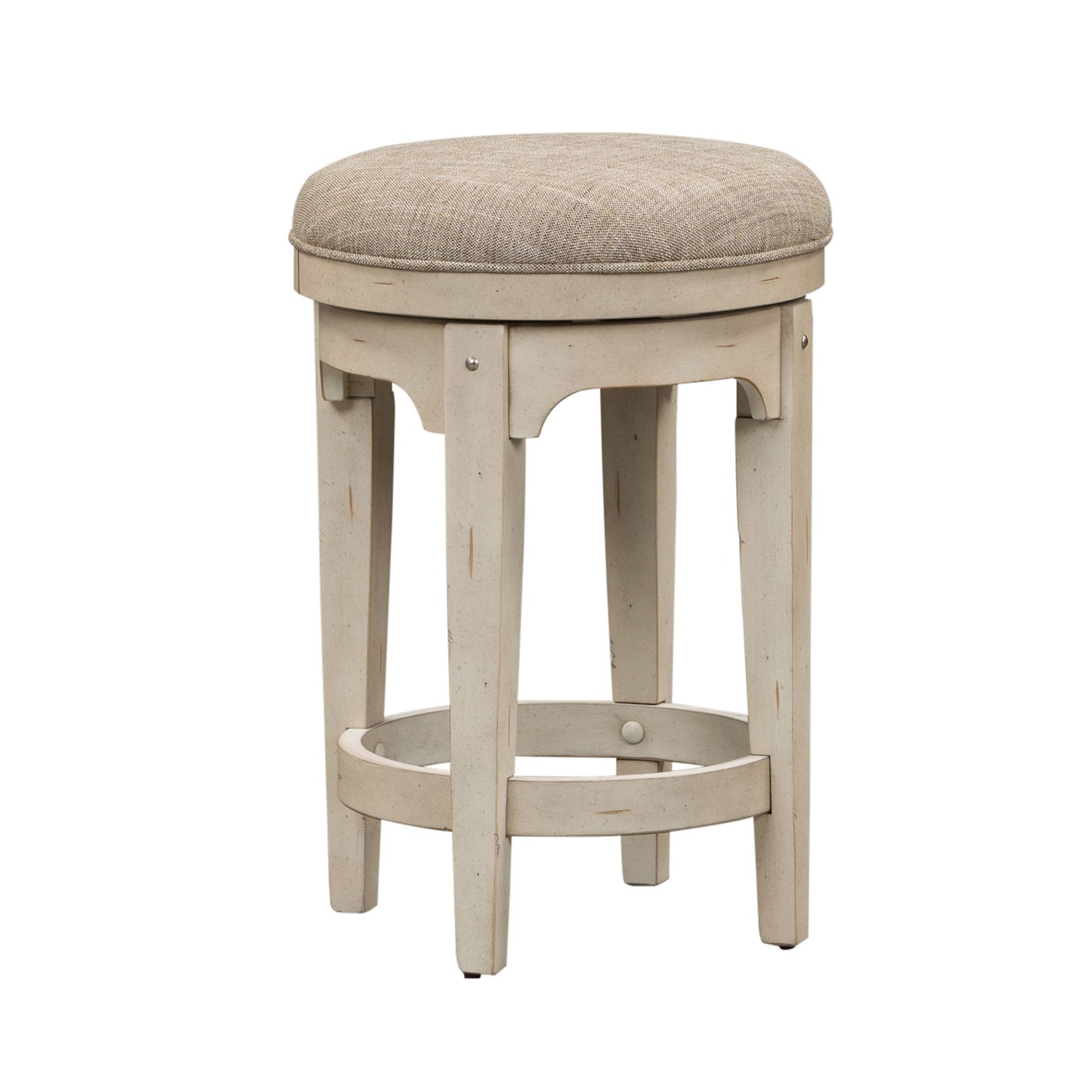 Morgan Creek - Console Swivel Stool - White