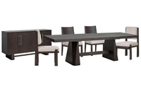 Tauren - 6 Piece Extendable Double Pedestal Dining Table Set