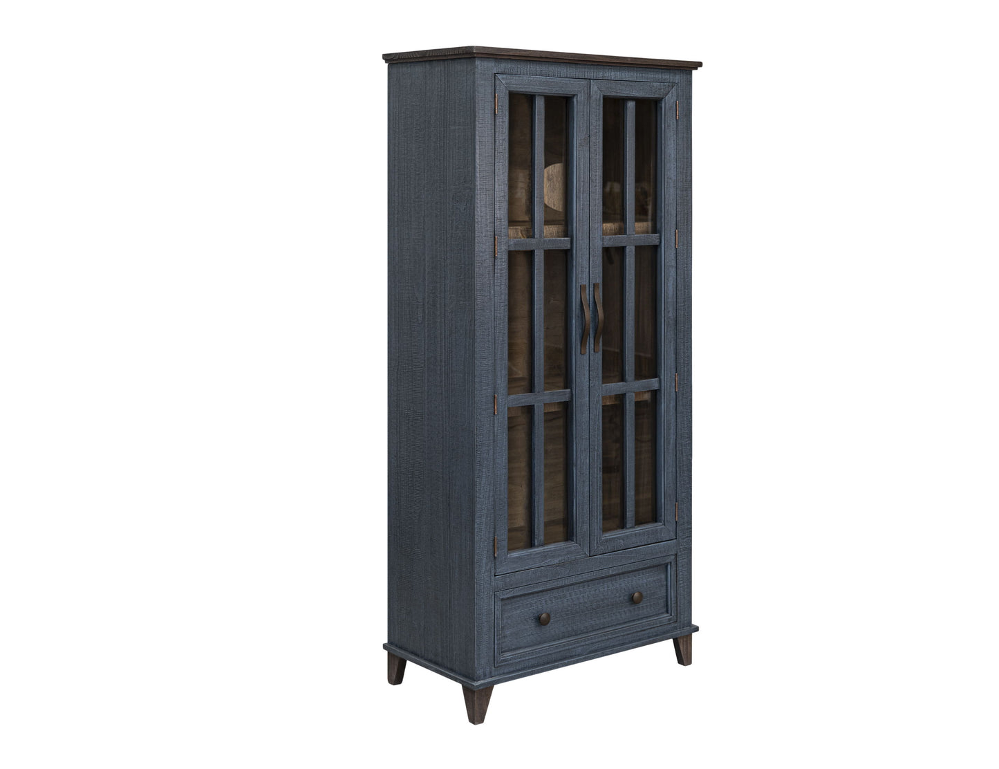 Toscana - 1 Drawer 2 Glass Doors Cabinet