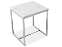 Esme - Rectangular End Table - White