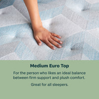 Peaceful Morning - 12.25" Medium Euro Top Mattress