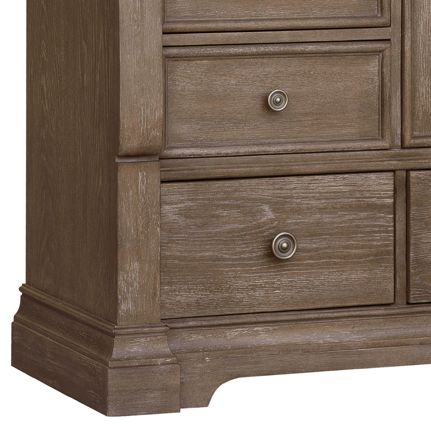 Lawson's Creek - 8-Drawer Door Chest - Dark Brown