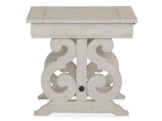 Bronwyn - Rectangular End Table - Alabaster
