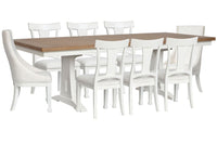 Kingston - Extendable Trestle Dining Table Set