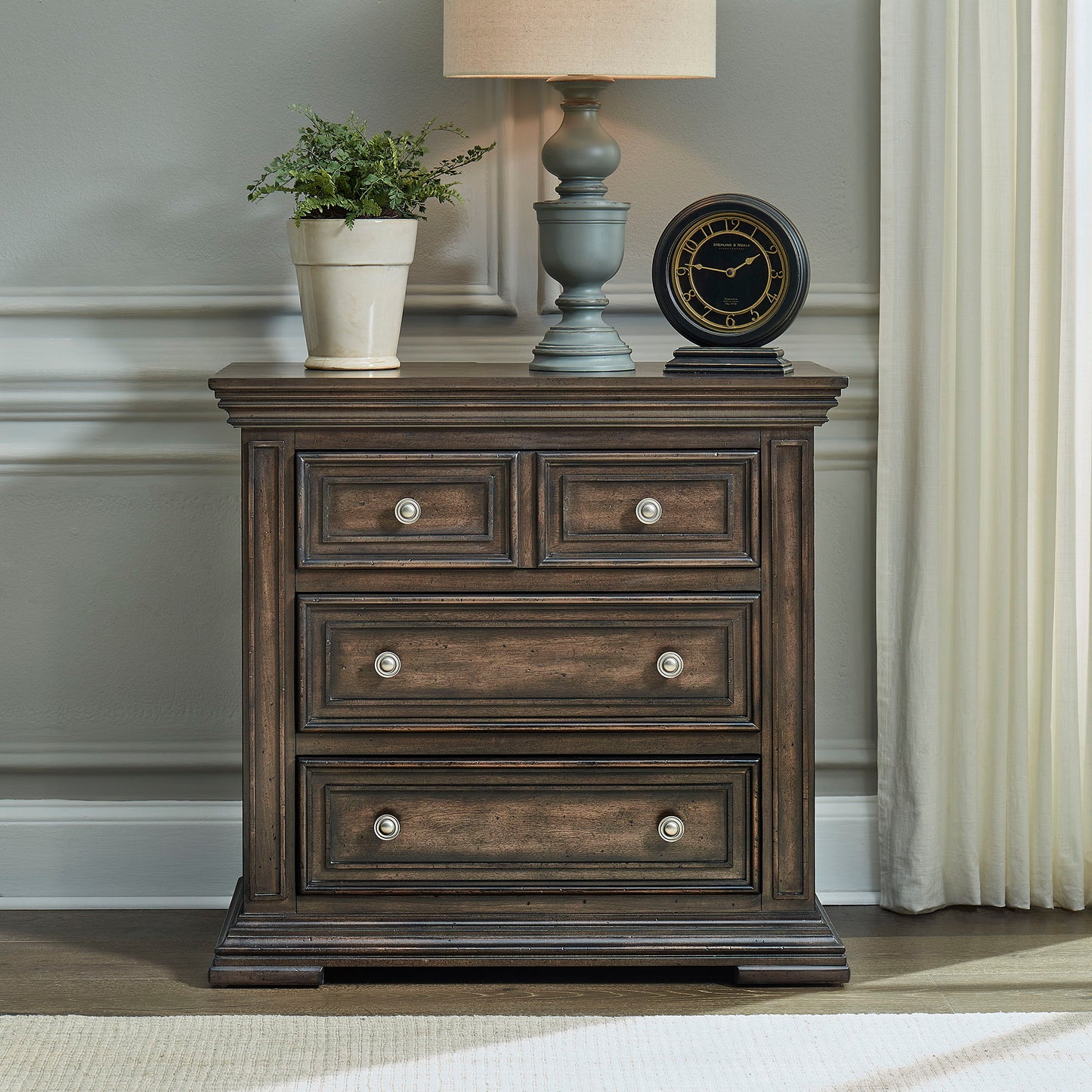 Big Valley - Bedside Chest With Charging Station