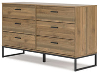 Deanlow - Honey - Six Drawer Dresser