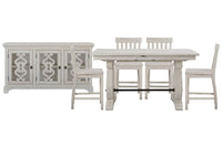 Bronwyn - Extendable Rectangular Counter Height Dining Table Set