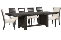 Plum Creek - 7 Piece Extendable Trestle Dining Table Set