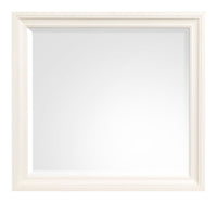 Kingston - Landscape Mirror - Whisper White And Cerused Nutmeg