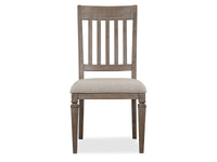 Lancaster - Dining Side Chair With Upholstered Seat (Set of 2) - Dovetail Gray