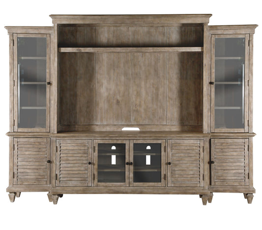 Calistoga - Rustic Entertainment Wall - Dovetail Gray