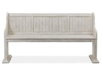 Bronwyn - Bench With Back - Alabaster