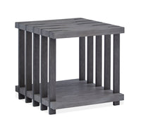 Eldridge - Rectangular End Table - Weathered Gravel