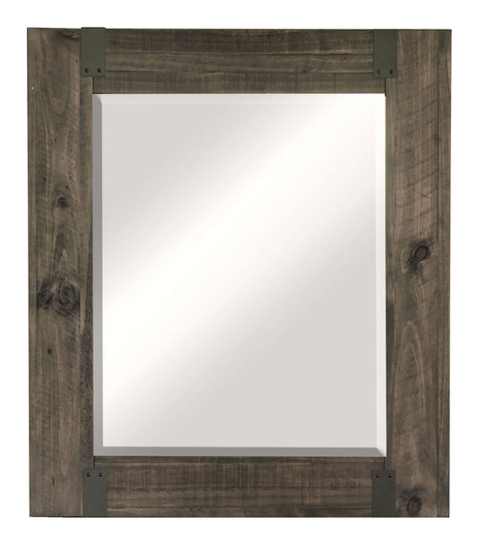 Abington - Portrait Mirror - Weathered Charcoal