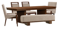Reena - Extendable Trestle Dining Table Set