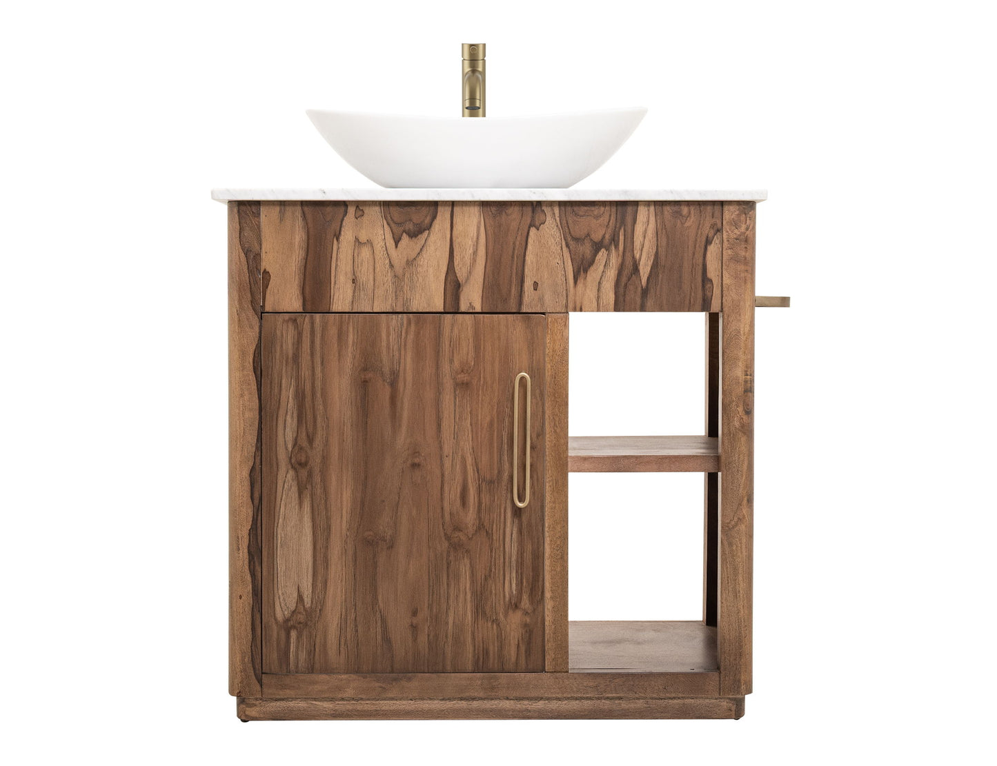 Balam - 1 Door Bathroom Vanity Base - Light Brown