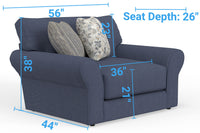 Cape May - Chair & 1/2 - Denim