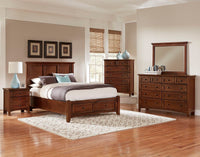 Bonanza - Queen Mansion Bed With Storage Footboard - Cherry