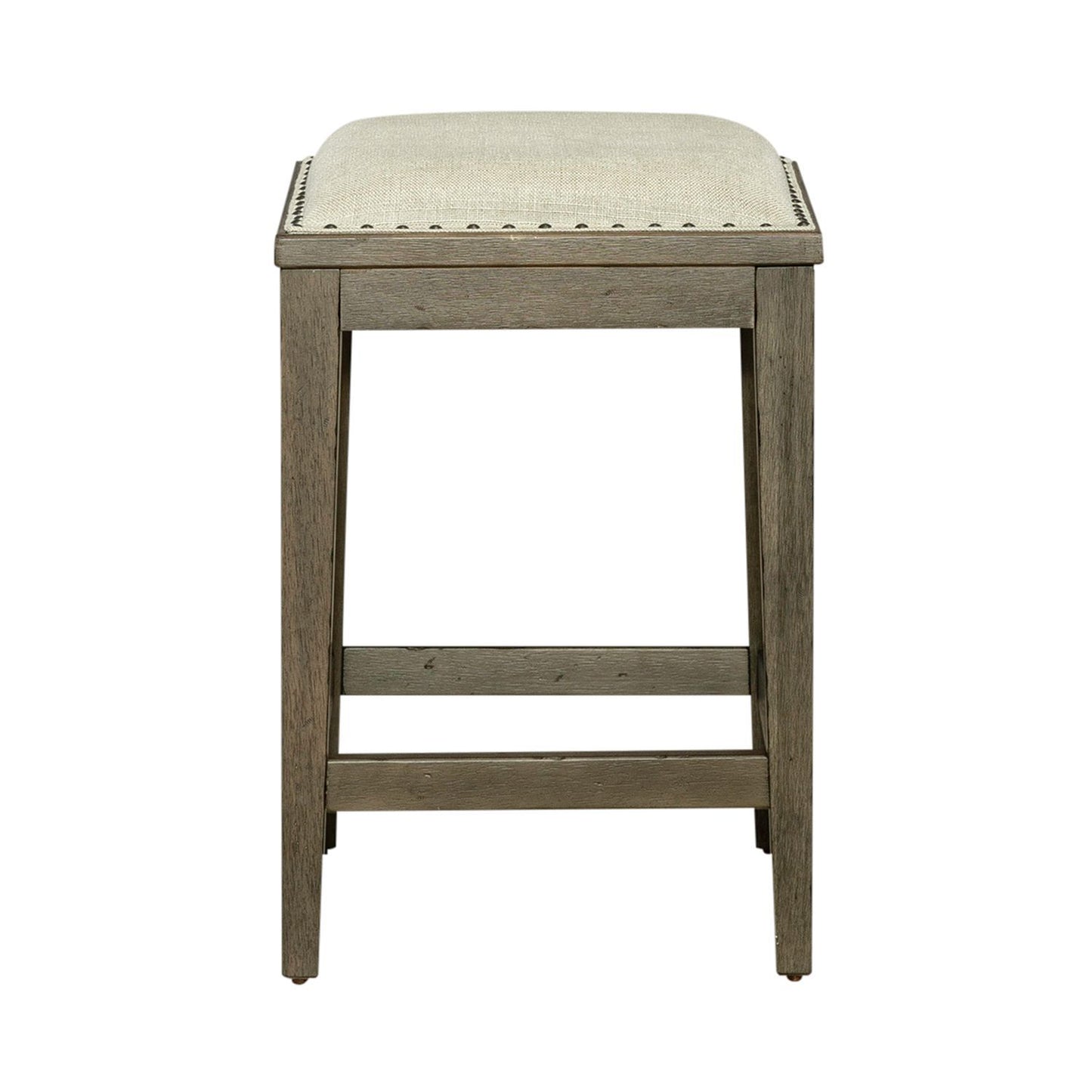 Americana Farmhouse - Upholstered Console Stool - Light Brown