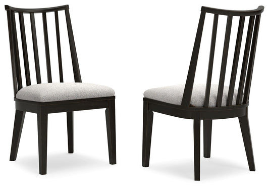 Galliden - Black - Dining Upholstered Side Chair (Set of 2)