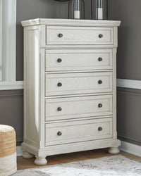 Robbinsdale - Antique White - Five Drawer Chest