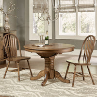 Carolina Crossing - 3 Piece Round Table Set - Dark Brown