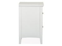 Heron Cove - Small Drawer Nightstand - Chalk White And Dovetail Gray