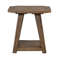 Carolina Park - Octagonal End Table - Brown
