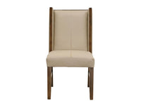 Silver - Upholstered Chair (Set of 2) - Ivory / Brown