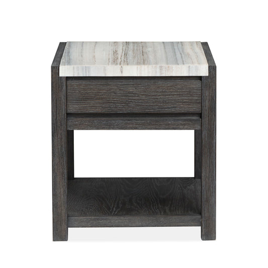Plum Creek - Rectangular End Table - Ravenwood Black