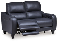 Mercomatic - Power Reclining Loveseat With Adj Headrest