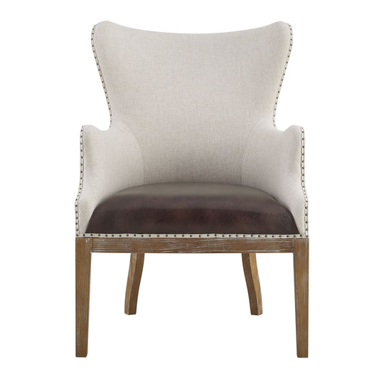 George - Wingback Accent Chair - Two Tone