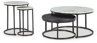 Jusmour - Occasional Nesting Table (Set of 4) - Black / White