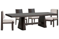 Tauren - 5 Piece Extendable Double Pedestal Dining Table Set