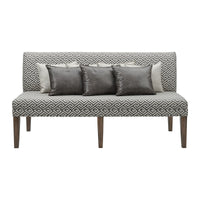 Gramercy - Upholstered Dining Settee - Dark Brown