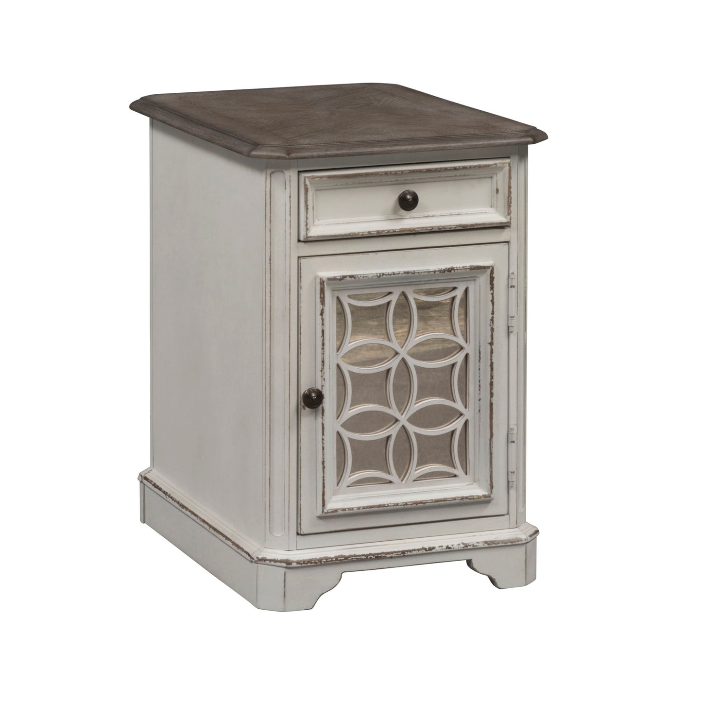 Magnolia Manor - Chair Side Table - White