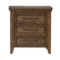 Carolina Park - Nightstand With Charging Station - Brown