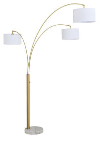 Valo - Metal Arc Lamp - Gold Finish