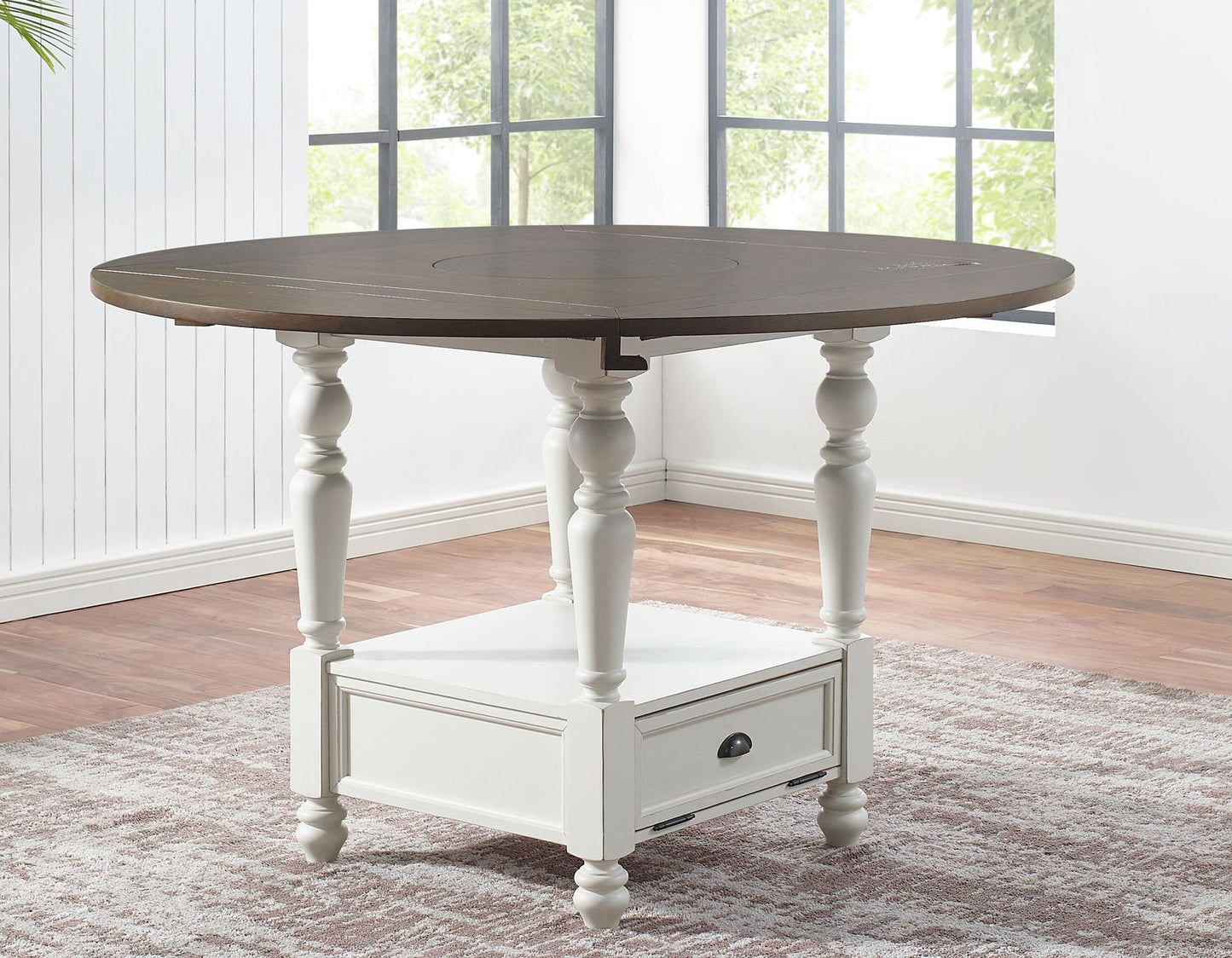 Joanna - Round Counter Height Table - Dark Brown