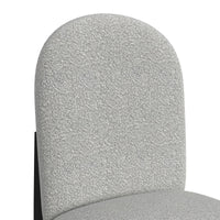 Portland - Round Back Barstool With Fabric (Set of 2) - Gray / Black