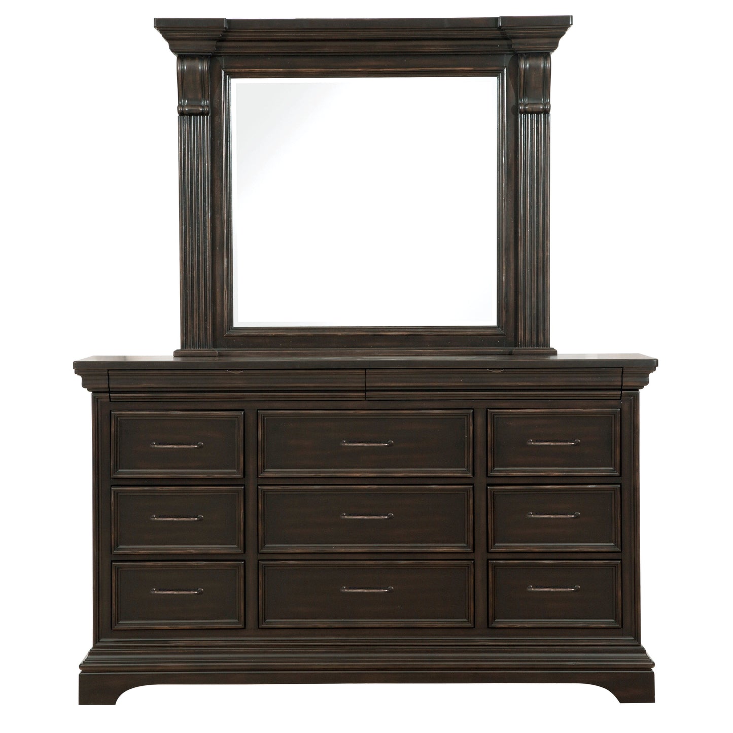 Caldwell - Dresser/Mirror - Brown