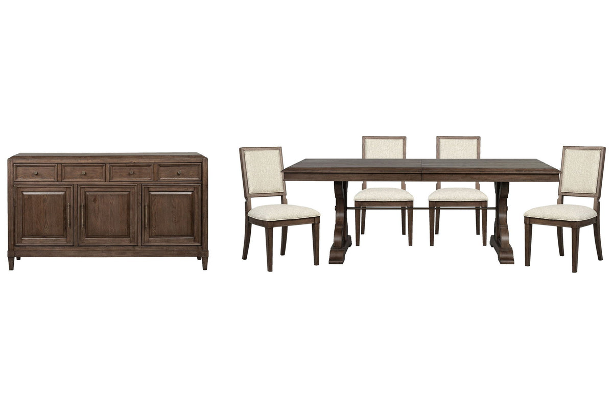 Jubilee - Extendable Trestle Dining Table Set