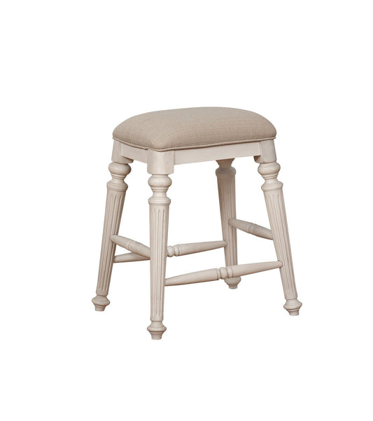 D0162N - Kitchen Island Backless Stool - Beige