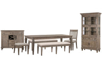 Lancaster - 7 Piece Extendable Rectangular Dining Table Set