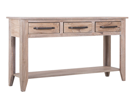 White Teak - Sofa Table - Ivory white