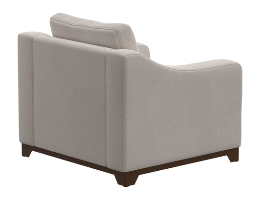 Natural Parota - Armchair - Mink Withe