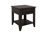Teak - End Table - Oil Black